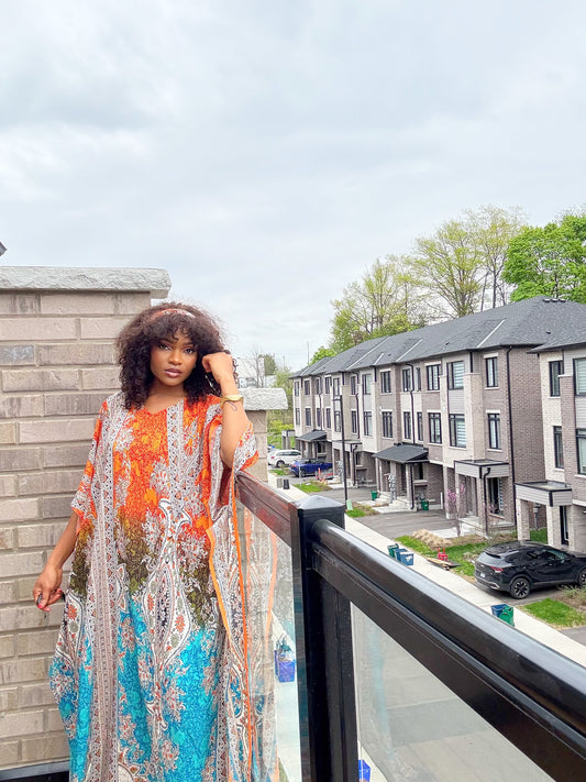 Moroccan sunset kaftan