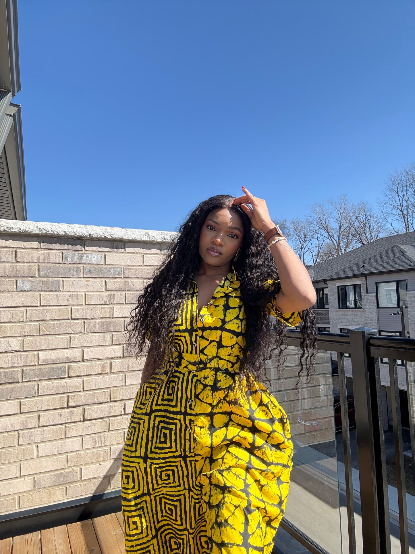 Maze Jumpsuit (Yellow)