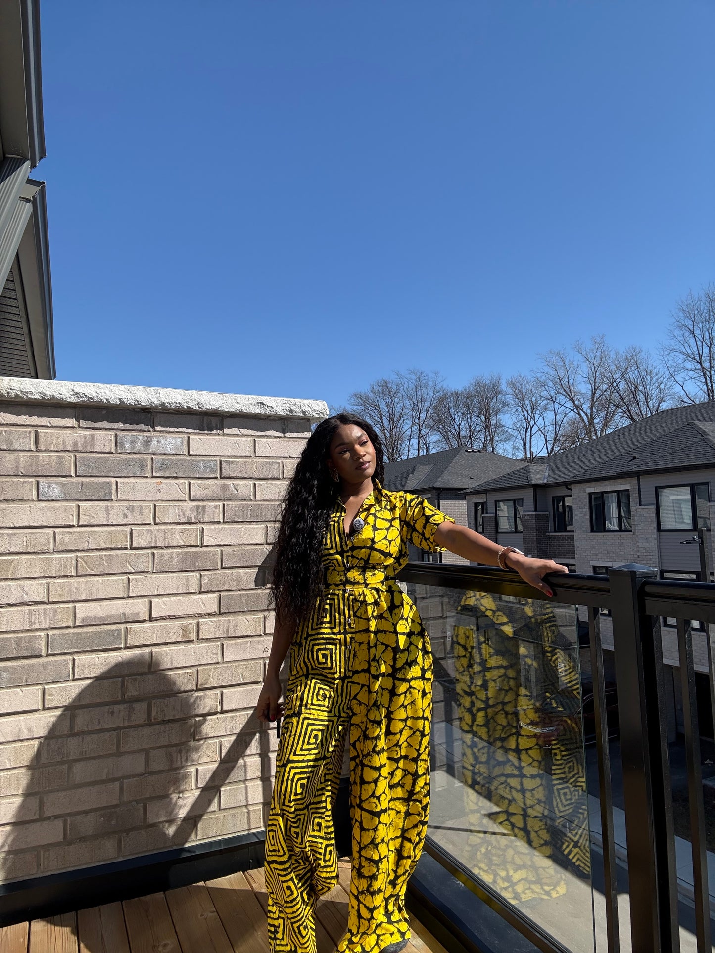 Maze Jumpsuit (Yellow)