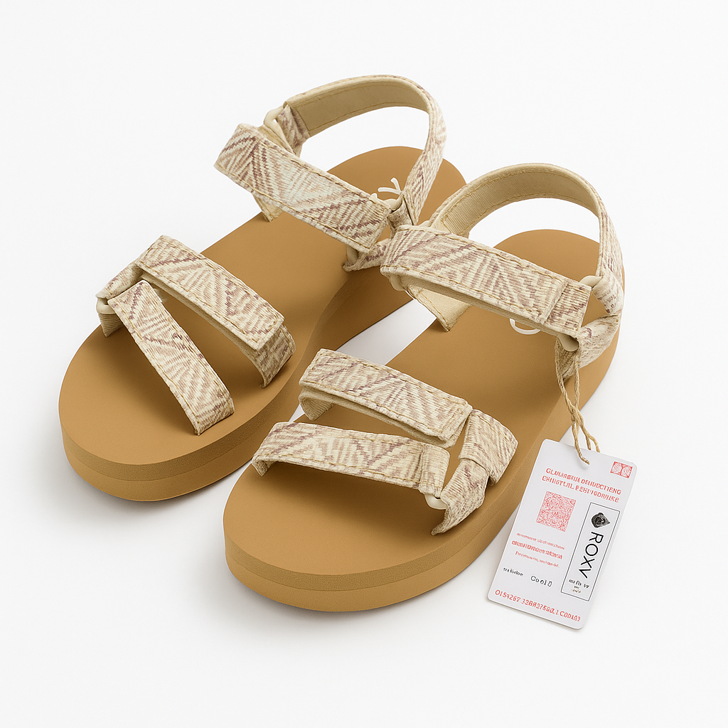 Roxy Women’s Platform Sandals – Woven Beige