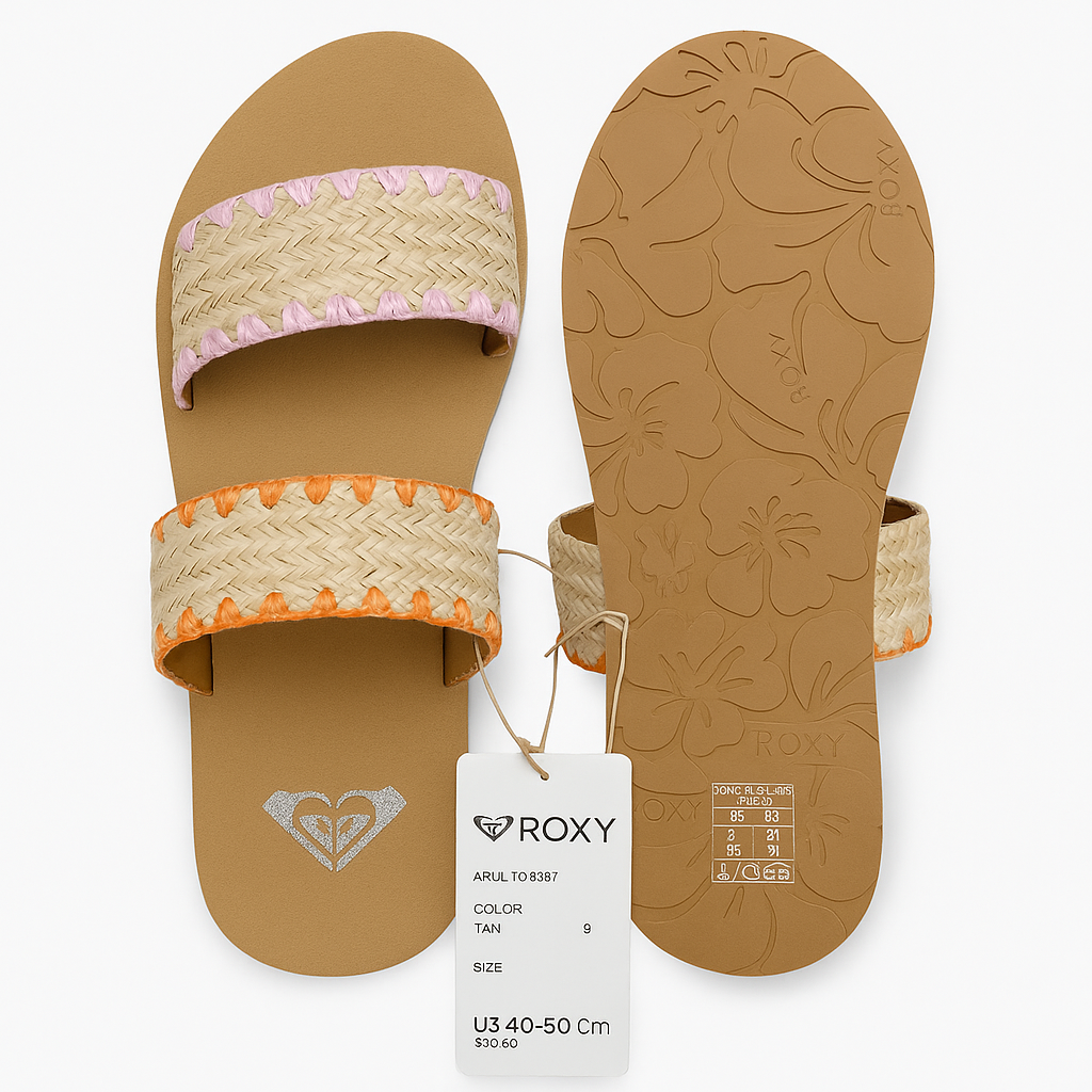 Roxy Porto Slide II – Women’s Flat Woven Slides