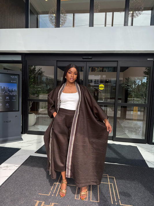 Mocha Drape Set (Brown)