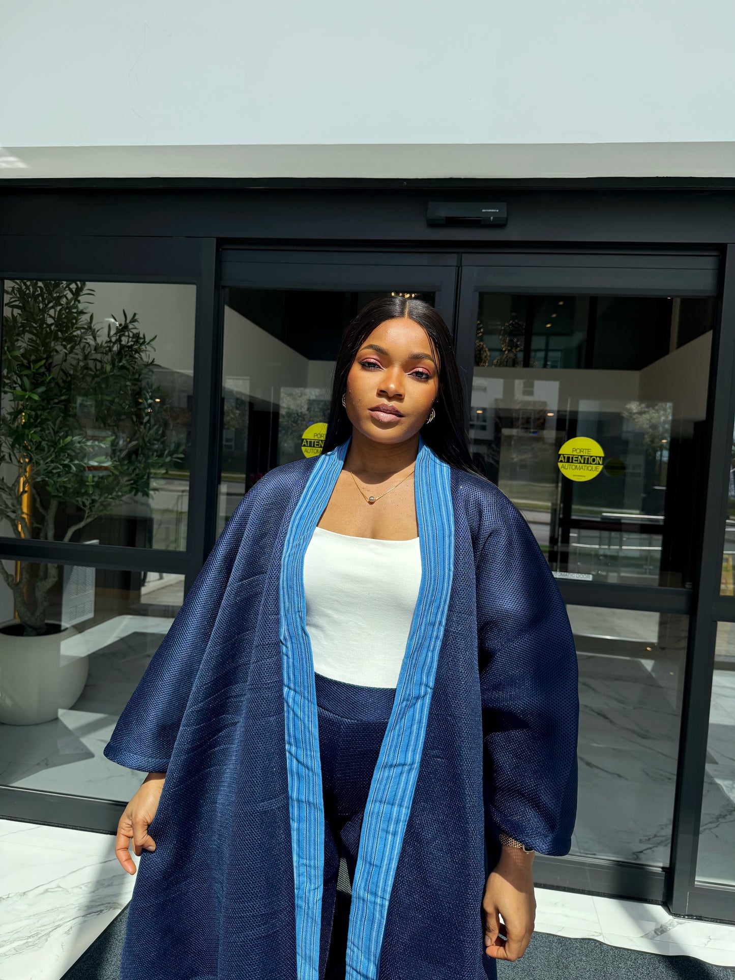 Mocha Drape Set (Blue)