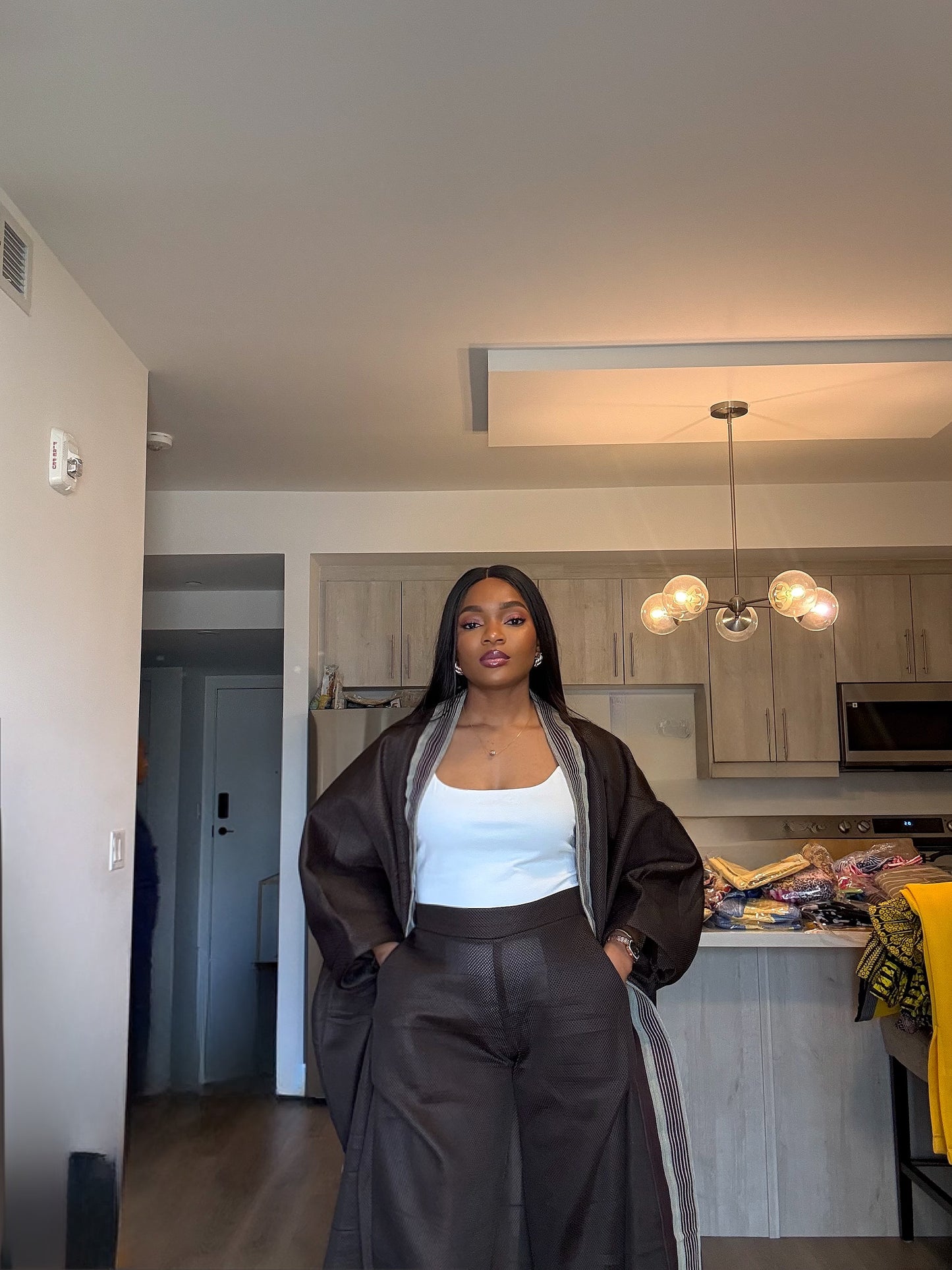 Mocha Drape Set (Brown)