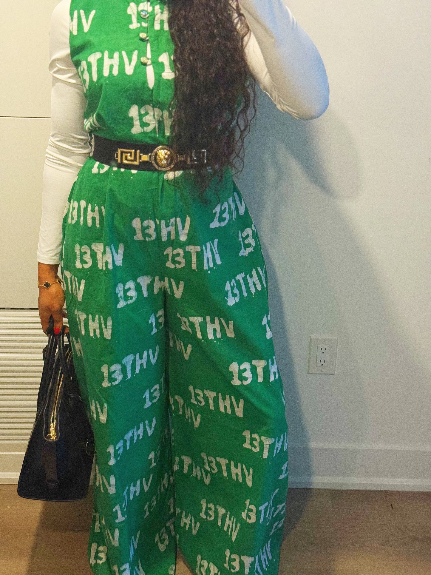 Bold Indigo Jumpsuit (Green)