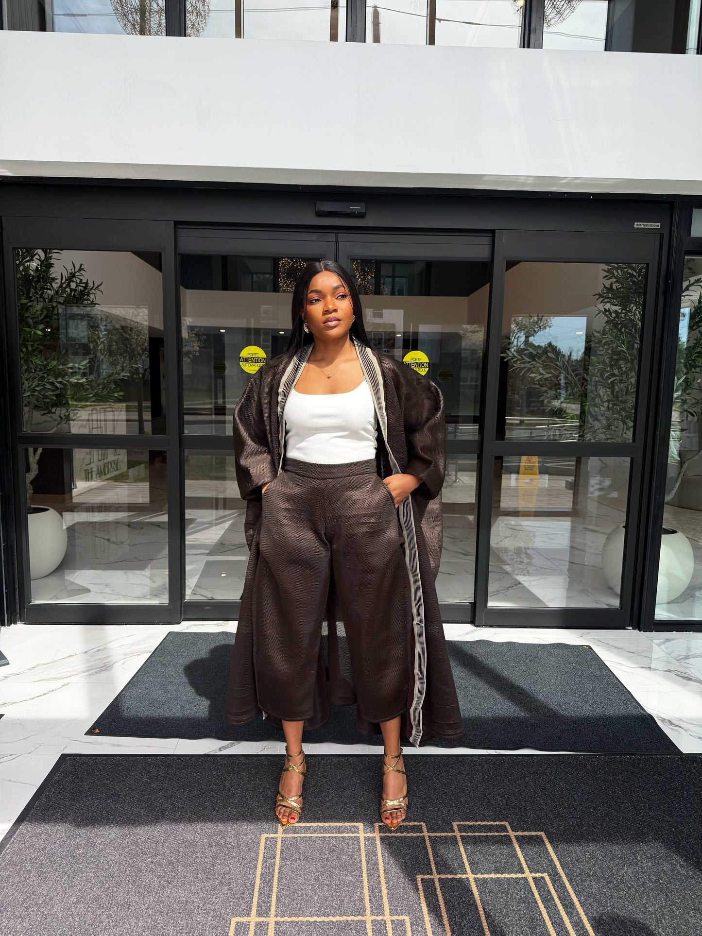 Mocha Drape Set (Brown)