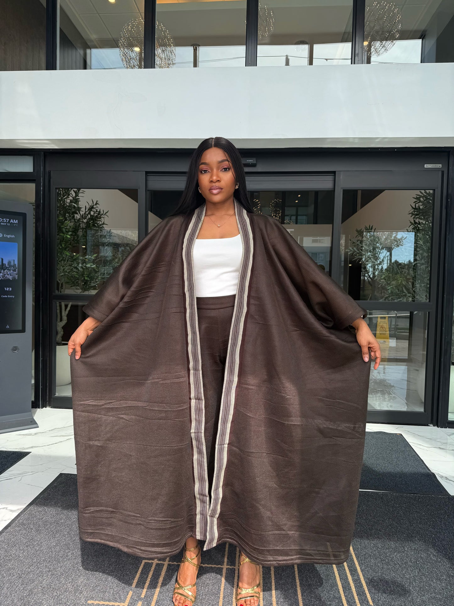 Mocha Drape Set (Brown)