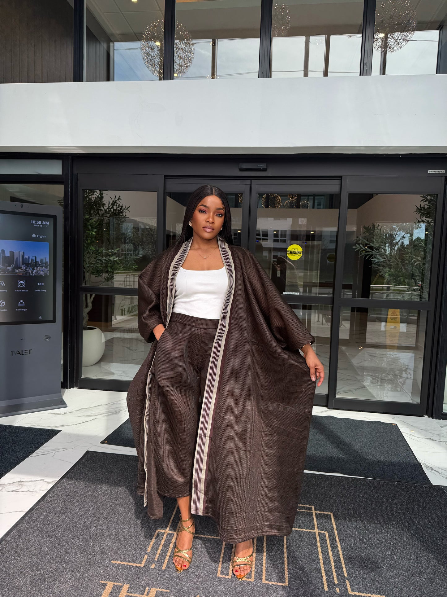 Mocha Drape Set (Brown)
