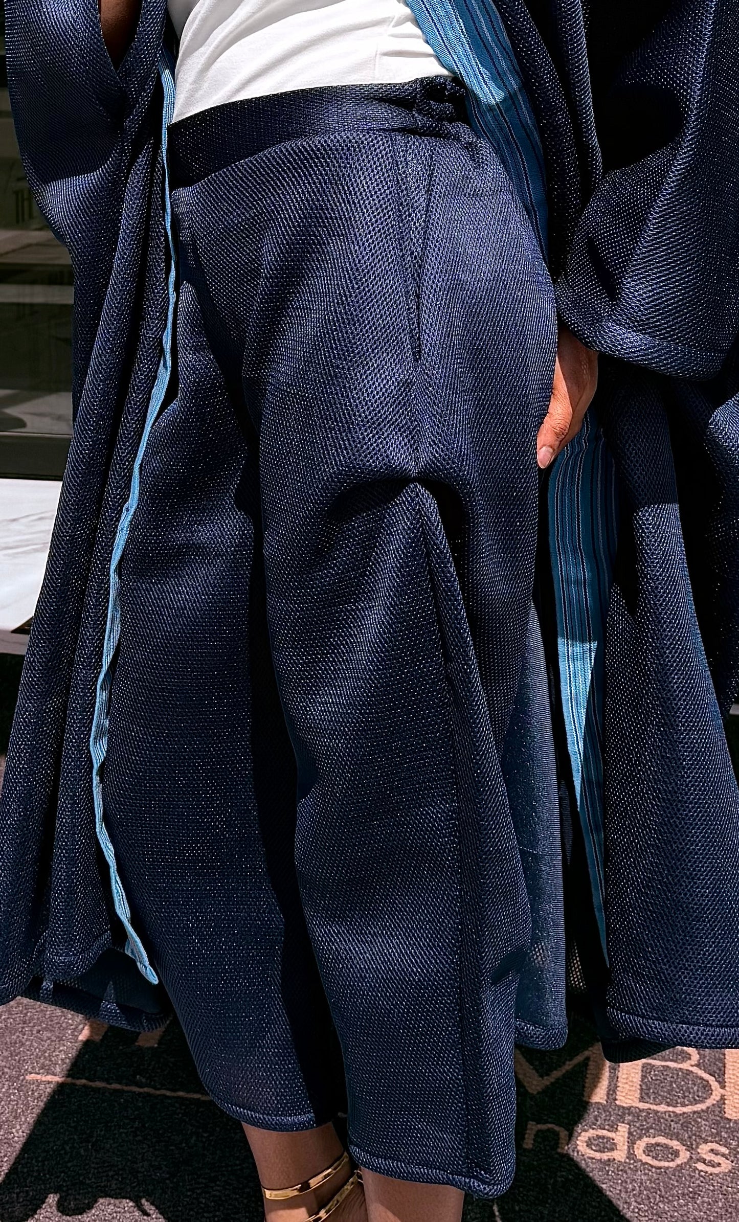 Mocha Drape Set (Blue)